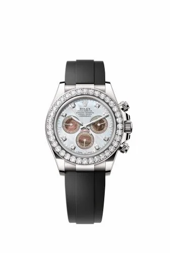 Rolex Cosmograph Daytona White Gold - Diamond / Panda MOP - Diamond / Oysterflex 126589RBR-0001 (m126589rbr-0001)